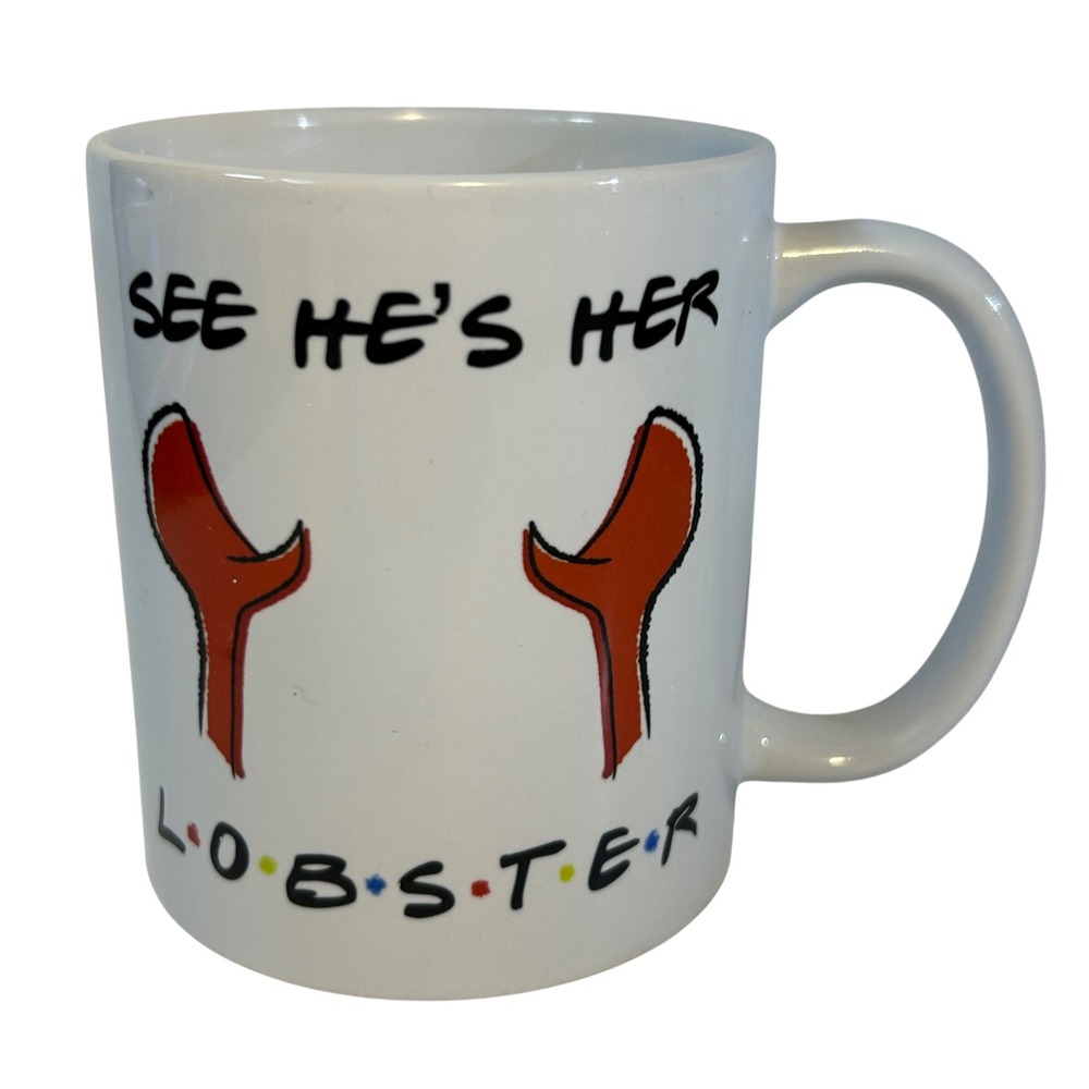 Central Perk Mug From FRIENDS TV SHOW Collectible Coffee Mug Lobster Ceramic